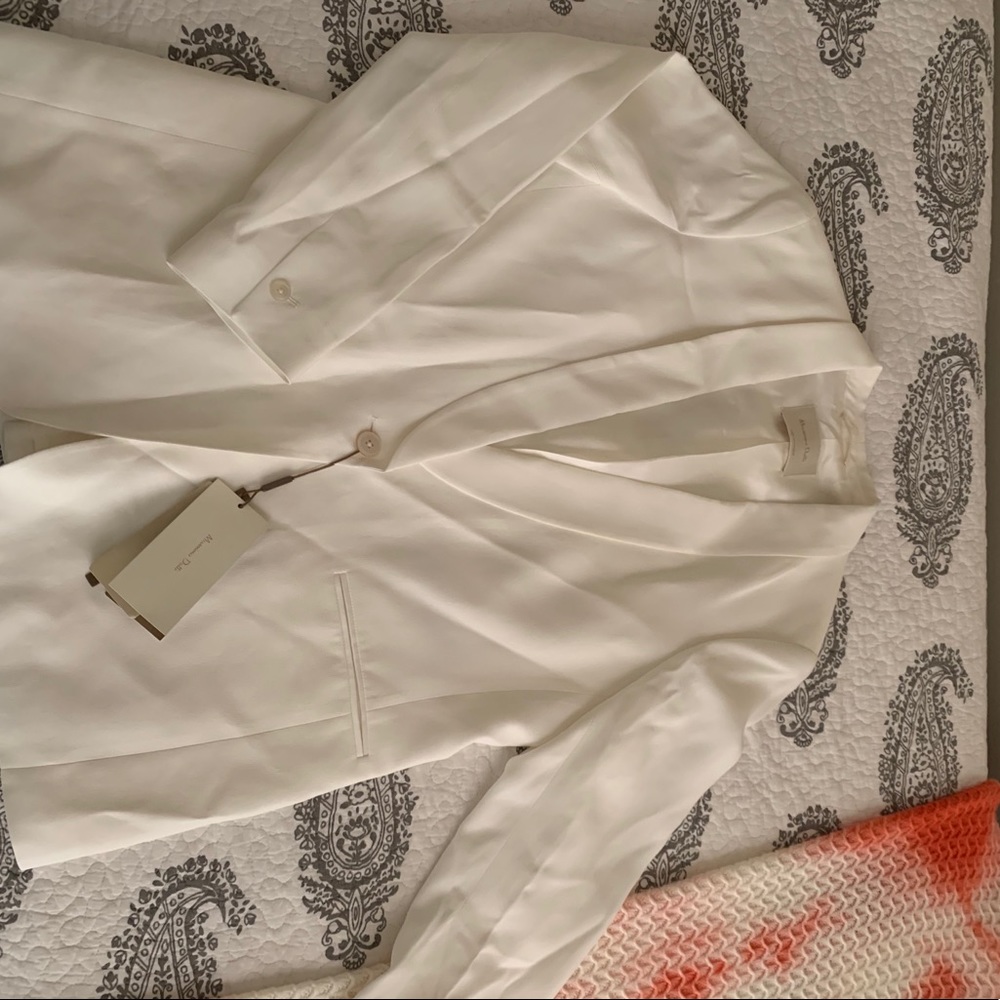 Massimo Dutti white blazer